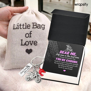 Dirt Bike Helmet Keychain - Biker - To Myself - Always Remember That You’re Enough - Gkey34002