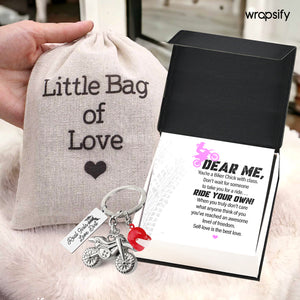 Dirt Bike Helmet Keychain - Biker - To Myself - Self-love Is The Best Love - Gkey34001