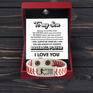 Baseball Bracelet - Baseball - To My Son - Every Strike Brings You Closer To The Next Home Run - Gbzj16022