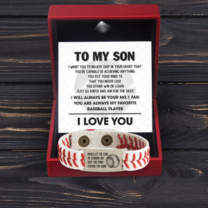 Baseball Bracelet - Baseball - To My Son - Just Go Forth And Aim For The Skies - Gbzj16027