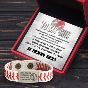 Baseball Bracelet - Baseball - To My Son - Life Will Always Throw Curves, Just Keep Fouling Them Off - Gbzj16023