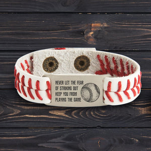 Baseball Bracelet - Baseball - To My Son - Life Will Always Throw Curves, Just Keep Fouling Them Off - Gbzj16023