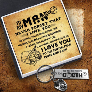 Baseball Glove Keychain - Baseball - To My Dad - I Gave My Heart To You - Gkax18027