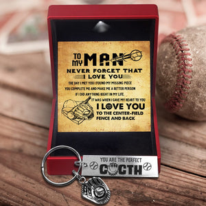 Baseball Glove Keychain - Baseball - To My Dad - I Gave My Heart To You - Gkax18027