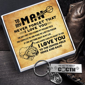 Baseball Glove Keychain - Baseball - To My Dad - I Gave My Heart To You - Gkax18027