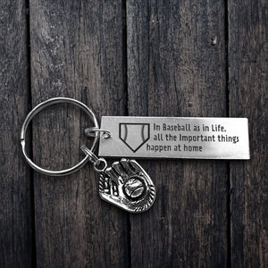 Baseball Glove Keychain - Baseball - To My Son - Be Humble When You Are Victorious - Gkax16014