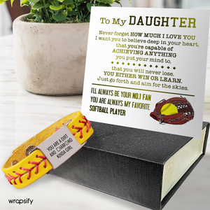 Softball Bracelet - Softball - To My Daughter - You Are A Dirt And Diamond Kinda Girl - Gbzk17025