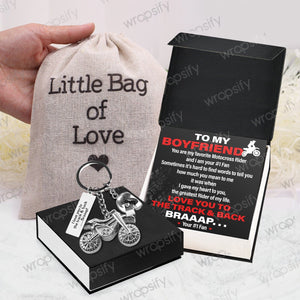 Dirt Bike Helmet Keychain - Biker - To My Boyfriend - The Greatest Rider Of My Life - Gkey12003