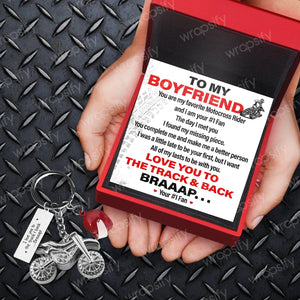 Dirt Bike Helmet Keychain - Biker - To My Boyfriend - You Are My Favorite Motocross Rider - Gkey12002