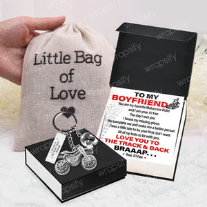 Dirt Bike Helmet Keychain - Biker - To My Boyfriend - You Are My Favorite Motocross Rider - Gkey12002
