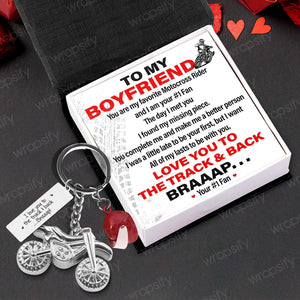 Dirt Bike Helmet Keychain - Biker - To My Boyfriend - You Are My Favorite Motocross Rider - Gkey12002