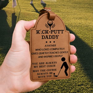 Leather Golf Tee Holder - Golf - To My Dad - May The Course Always Be With You - Gal18001