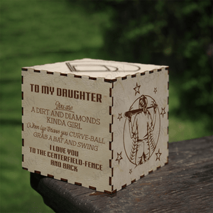 Light Up Message Box - Softball - To My Daughter - You Are A Dirt And Diamonds Kinda Girl - Gyl17002