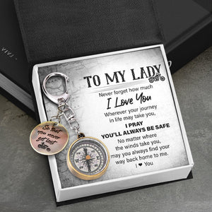 Mini Compass - Biker - To My Lady - Never Forget How Much I Love You - Gkez13001