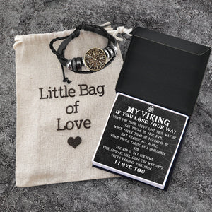 Unlock His Heart - Personalized Viking Compass Bracelets - Gbla26001