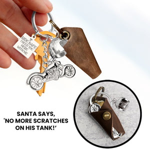 Personalized Classic Bike Keychain - To My Husband - Ride Safe I Need You Here With Me - Gkt14001