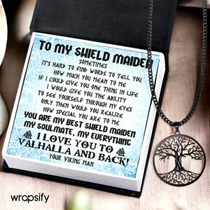 Tree Of Life Necklace - Viking - To My Shield Maiden - How Special You Are To Me - Gnyb13004