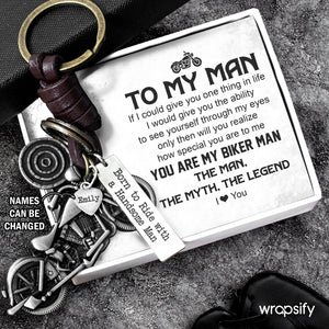 Personalized Motorcycle Keychain - Biker - To My Man - How Special You Are To Me - Gkx26025