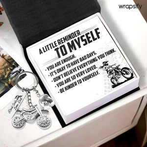 Dirt Bike Helmet Keychain - Biker - To Myself - You Are Enough - Gkey34003
