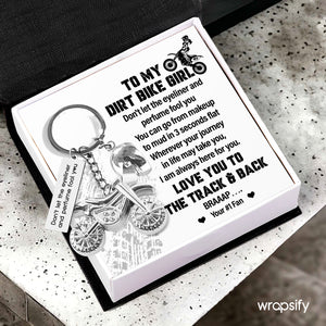 Dirt Bike Helmet Keychain - Biker - To My Dirt Bike Girl - I Am Always Here For You - Gkey13003