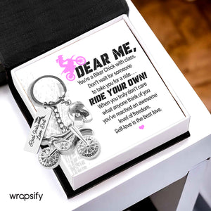 Dirt Bike Helmet Keychain - Biker - To Myself - Self-love Is The Best Love - Gkey34001