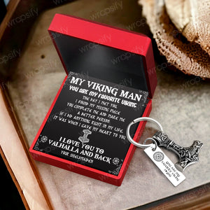 Viking Thor Keychain - Viking - To My Viking Man - When I Gave My Heart To You - Gkbv26006
