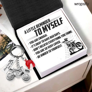 Dirt Bike Helmet Keychain - Biker - To Myself - You Are Enough - Gkey34003