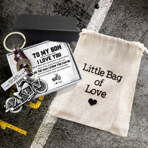 Motorcycle Keychain - Biker - To My Son - Never Forget That I Love You - Gkx16014