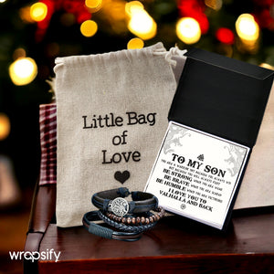 Viking Yggdrasil Bracelet - Viking - To My Son - Be Strong When You Are Weak - Gbag16005
