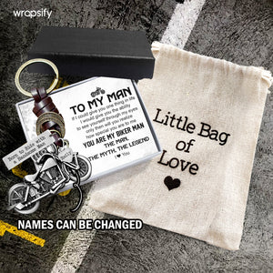 Personalized Motorcycle Keychain - Biker - To My Man - How Special You Are To Me - Gkx26025
