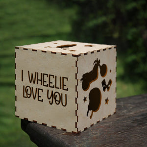 Motorcycle Wooden Box - Biker - To My Loved One - I Wheelie Love You - Gao13001