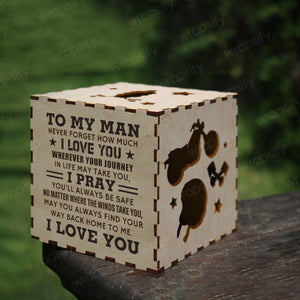 Motorcycle Wooden Box - Biker - To My Man - I Pray You'll Always Be Safe - Gyl26001