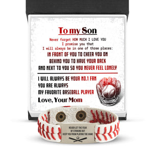 Personalized Baseball Bracelet - Baseball - To My Son - From Mom - How Much I Love You - Gbzj16011