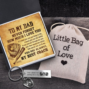 Personalized Baseball Glove Keychain - Baseball - To My Dad - You Are Always My Best Coach - Gkax18023