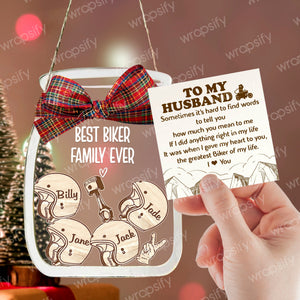 Personalized Motorcycle Ornament - Biker - To My Husband - The Greatest Biker Of My Life - Gam14001