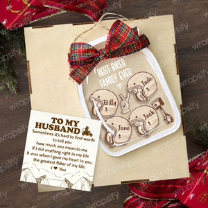Personalized Motorcycle Ornament - Biker - To My Husband - The Greatest Biker Of My Life - Gam14001