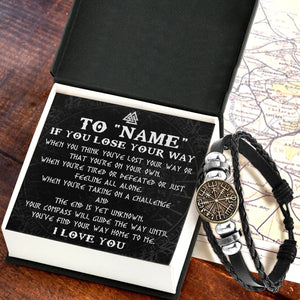 Personalized Viking Compass Bracelet - Viking - To My Viking - I Love You - Gbla26001