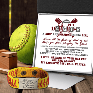 Softball Bracelet - Softball - To My Daughter - I Will Always Be Your No.1 Fan - Gbzk17023