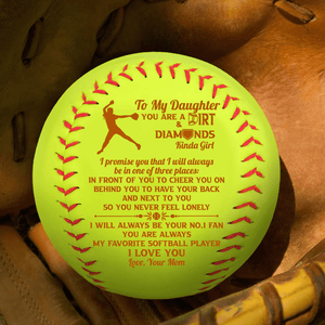 Softball - Softball - To My Daughter - From Mom - You Are A Dirt And Diamonds Kinda Girl - Gas17020