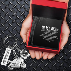Superbike Helmet Keychain - Biker - To My Dad - Thank You For Showing Me How To Live Life To The Fullest - Gkwg18001
