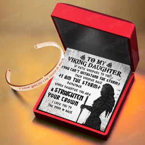 Viking Bracelet - Viking - To My Daughter - Remember Whose Daughter You Are And Straighten Your Crown - Gbzf17024