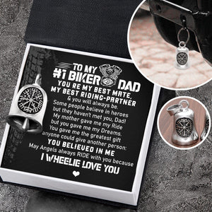 Viking Compass Bell - Biker - To My Dad - May Angels Always Ride With You - Gnzv18002