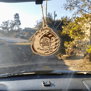 Wooden Ornament Car Accessories - Baseball - To My Man - You Are My Perfect Catch - Gap26007