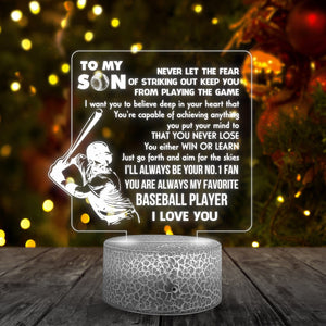 3D Led Light - Baseball - To My Son - You Are Always My Favorite Baseball Player - Glca16016