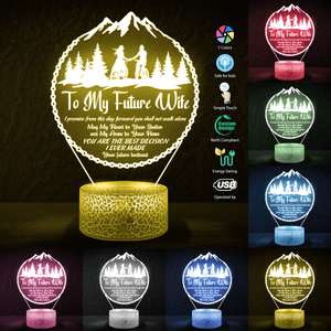 3D Led Light - Cycling - To My Future Wife - May My Heart Be Your Shelter - Glca25009