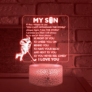 3D Led Light - Hockey - To My Son - You Can't Withstand The Storm - Glca16019