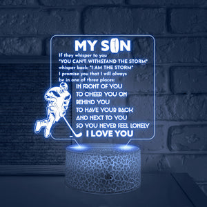 3D Led Light - Hockey - To My Son - You Can't Withstand The Storm - Glca16019