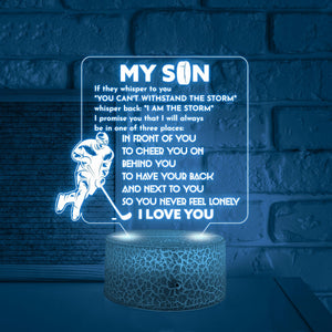 3D Led Light - Hockey - To My Son - You Can't Withstand The Storm - Glca16019