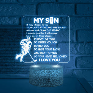 3D Led Light - Hockey - To My Son - You Can't Withstand The Storm - Glca16019
