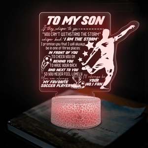 3D Led Light - Soccer - To My Son - I'll Always Be Your No.1 Fan - Glca16012